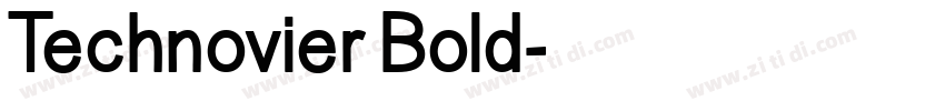 Technovier Bold字体转换